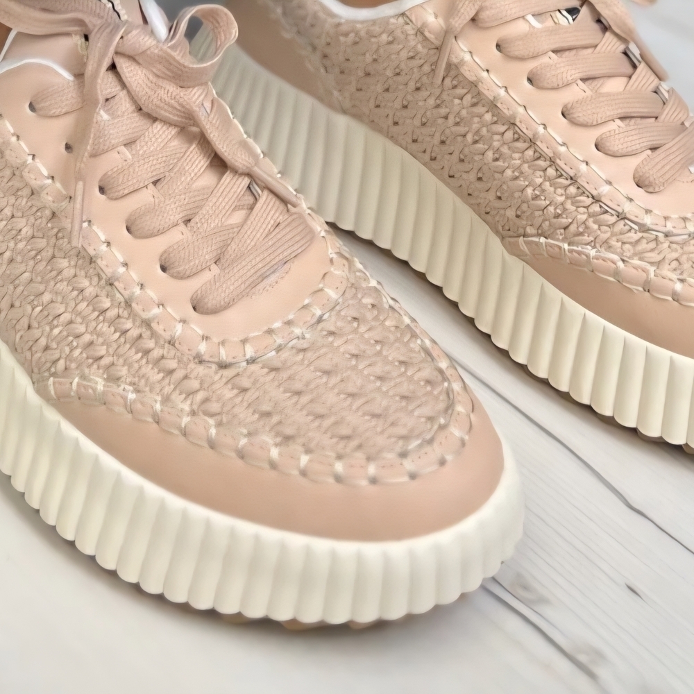 Shu Shop Selina Woven Mauve Sneakers - Picture 2 of 5